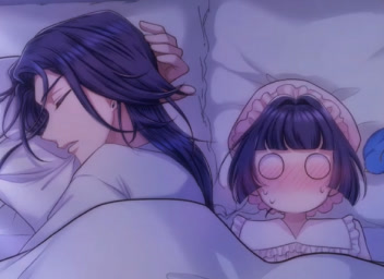 パパとの添い寝のサムネイル